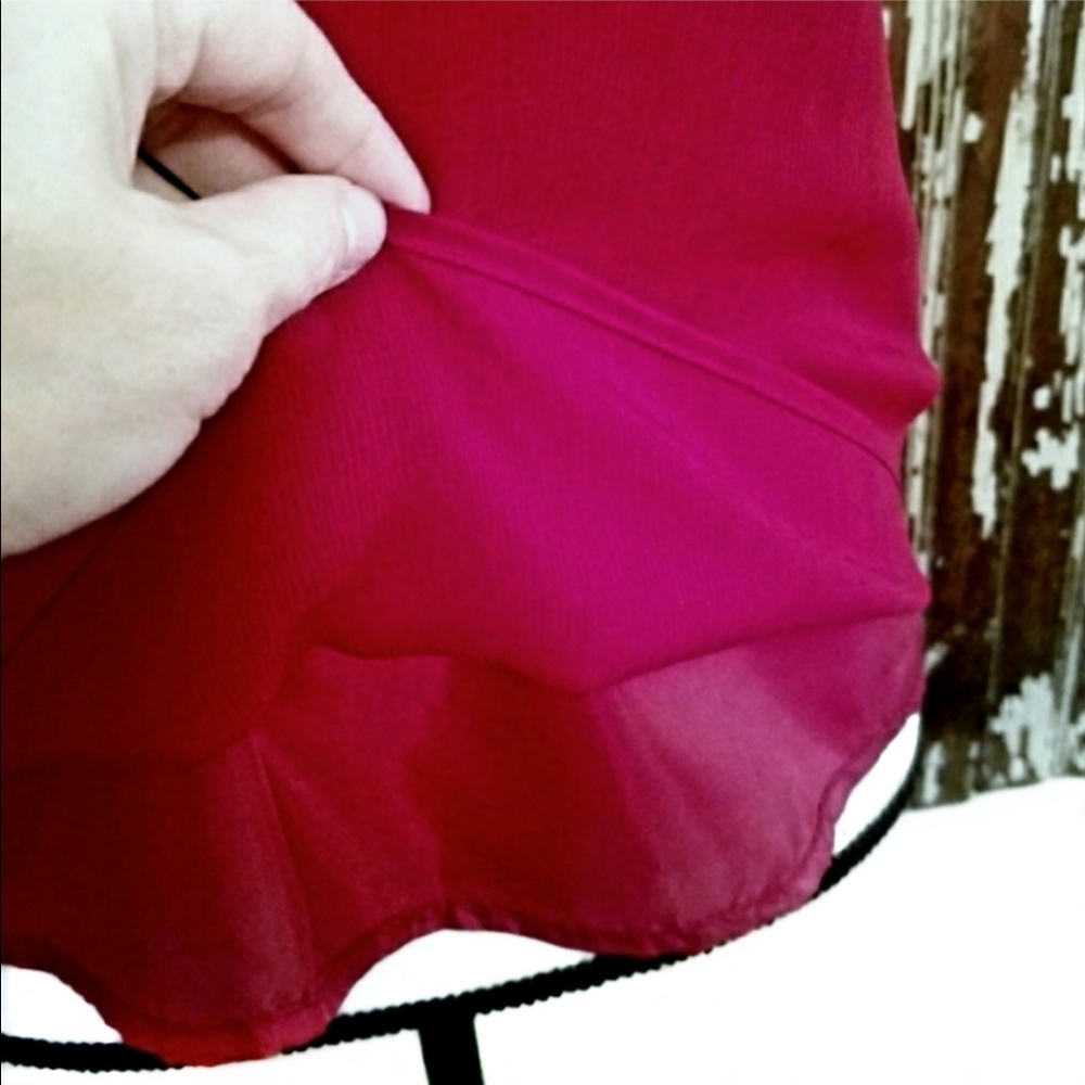 The Limited Scoop Neck Tank Top Red Size S - Picture 5 of 11